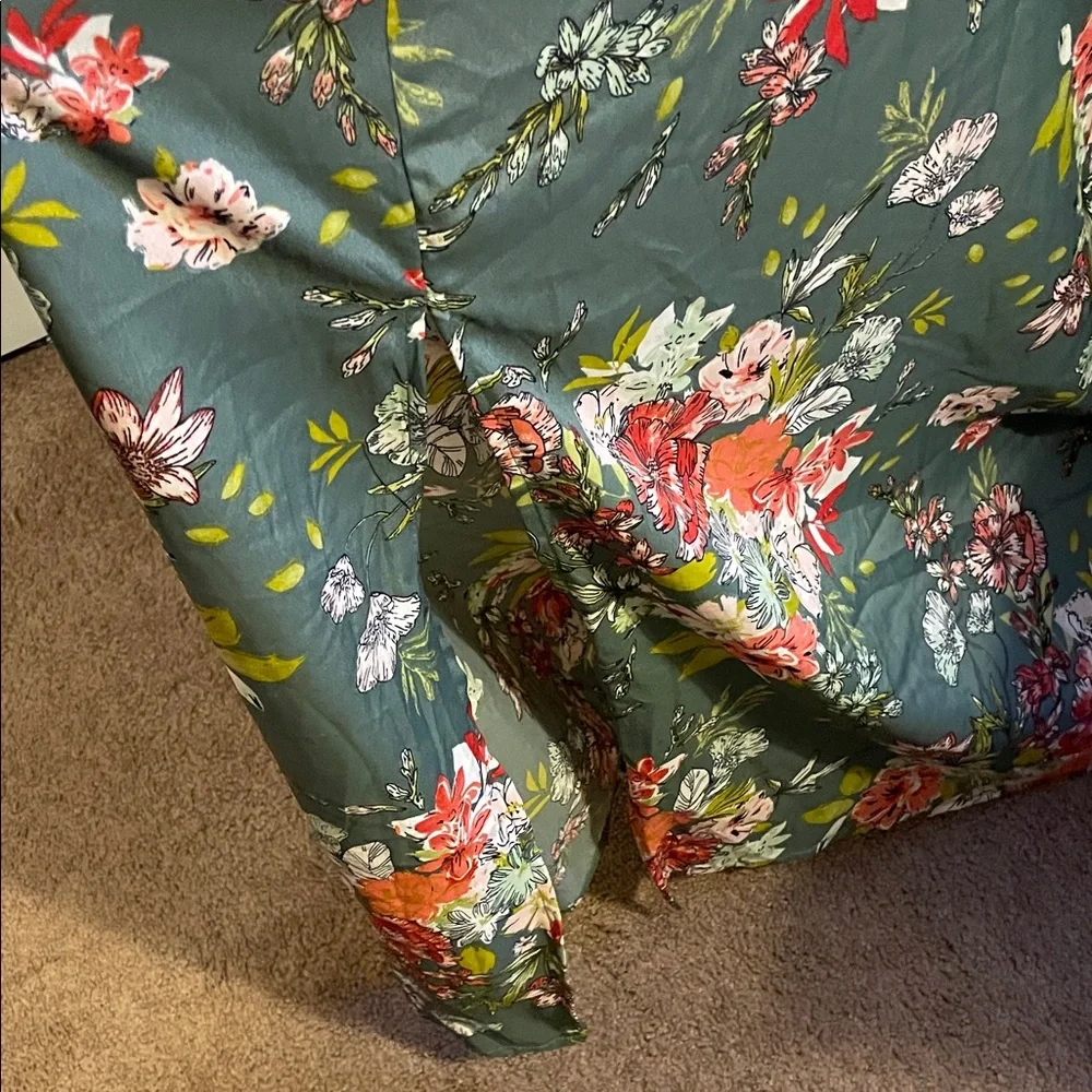 Band of the Free Floral Maxi Dress with Spaghetti Straps Size Large - Picture 5 of 7